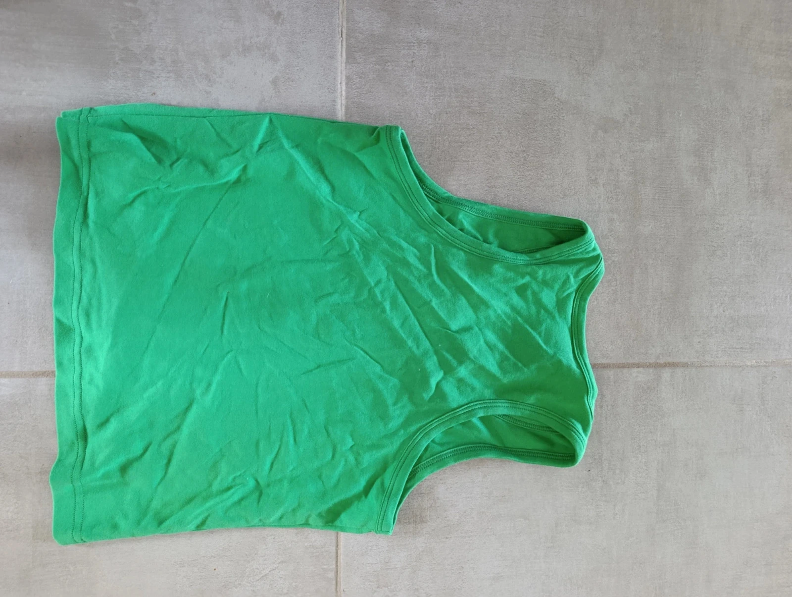 Débardeur vert enfant Decija 152 12 ans 100 % coton – basique – photo 4